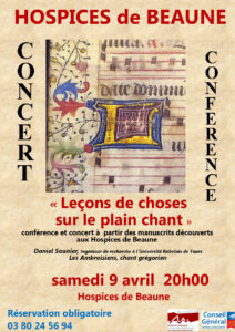 affiche les manuscrits de l'hotel dieu