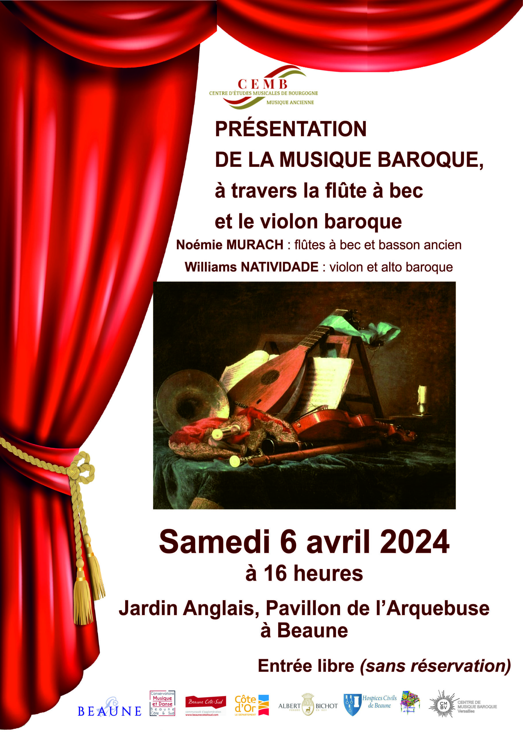 Affiche Conférence | Présentation de la musique baroque