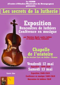 Affiche Les secrets de la lutherie