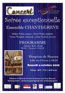 Affiche Soirée exceptionnelle - Ensemble Chantegreve